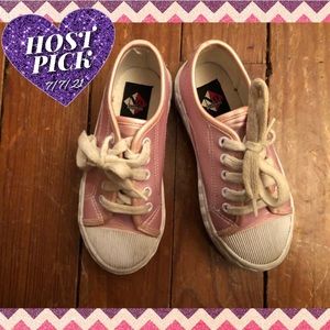 Vintage Metallic Pink Sneakers